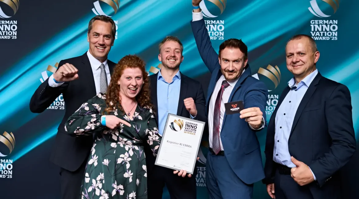 German Innovation Award 2025 - gold winner WIANCO OTT Robotics GmbH - Kognitive KI EMMA